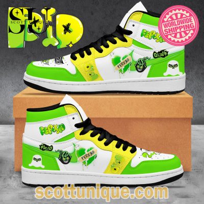 Premium Ferxxo Green Art Nike Air Jordan 1 Sneakers -Soulcals.com