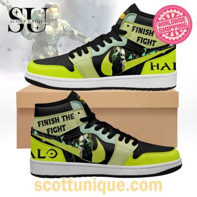Finish The Fight Halo Nike Air Jordan 1 High Top Sneaker -Soulcals.com
