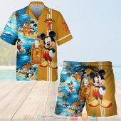 Fireball Cinnamon Whisky Mickey Mouse On The Beach 3d Hawaiian Shirt Short.jpg - demo10