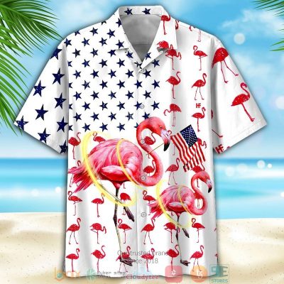 Flamingo Pattern Independence Day Is Coming Hawaiian Shirt, Shorts - Hot Sale 2025