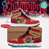 Florida Panthers 2025 Stanley Cup Champs Custom Air Jordan 1 Sneaker - Limited Edition - Creativteeshop