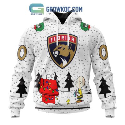 Florida Panthers NHL Mix Snoopy Peanuts Christmas Personalized Hoodie T Shirt