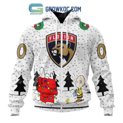 Florida Panthers NHL Mix Snoopy Peanuts Christmas Personalized Hoodie T Shirt