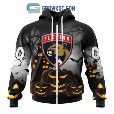 Florida Panthers NHL Special Pumpkin Halloween Night Hoodie T Shirt