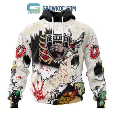 Florida Panthers NHL Special Zombie Style For Halloween Hoodie T Shirt