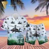Forest Us Army Boeing Ah-64 Apache All Over Print Hawaiian Shirts And Beach Shorts - Hot Sale 2025