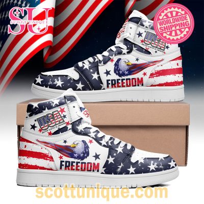 Freedom United States Of America Nike Air Jordan 1 High Top Sneaker -Soulcals.com