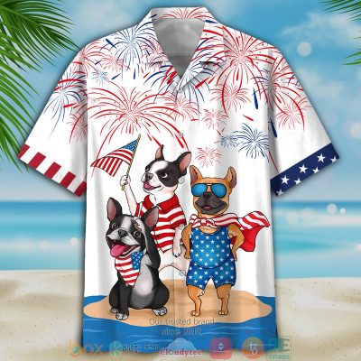 French Bulldog Firework Independence Day Hawaiian Shirt, Shorts - Hot Sale 2025