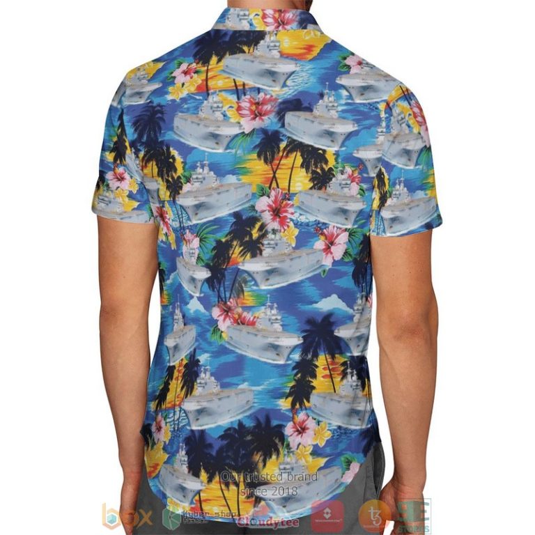 French Ship Mistral L9013 French Navy Hawaiian Shirt, Short - Hot Sale 2025 French Ship Mistral L9013 French Navy Hawaiian Shirt, Short - Hot Sale 2025