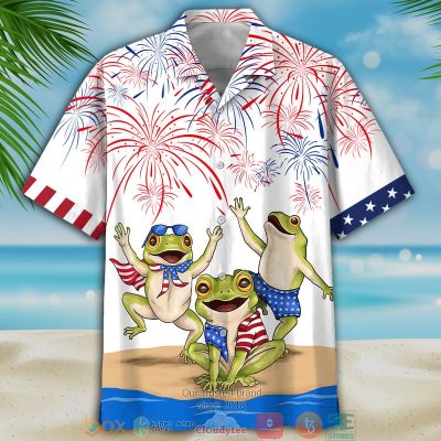 Frogs Independence Day Hawaiian Shirt, Shorts - Hot Sale 2025
