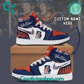 WHL Kamloops Blazers Custom Name Air Jordan 1 Sneaker - soulcals.com