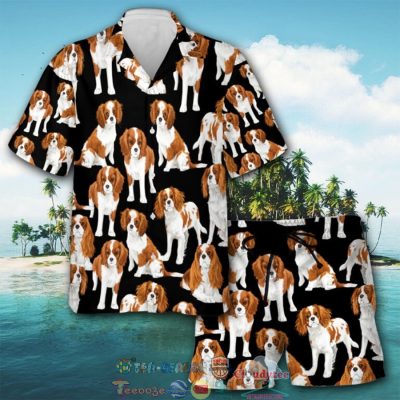 Cavalier King Charles Spaniel Cute Art Hawaiian Shirt And Shorts - Hot Sale 2025