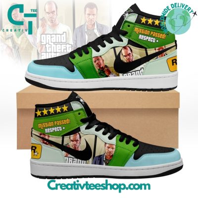 GTA Mission Passed Respect Air Jordan 1 Sneaker - soulcals.com