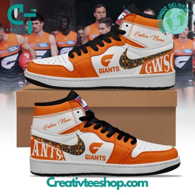 GWS Giants Personalized Air Jordan 1 Sneaker - soulcals.com
