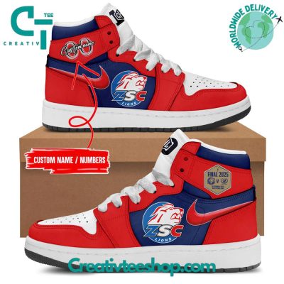 ZSC Lions Schweizer Meister 2025 CHL Final Air Jordan 1 Shoes - Creativteeshop