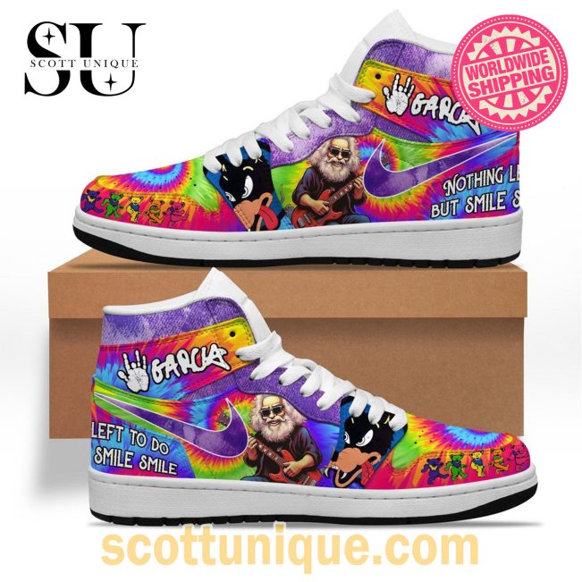 Garcia Rainbow Nike Air Jordan 1 High Top Sneakers -Soulcals.com