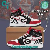 Georgia Bulldogs NCAA Custom Name Air Jordan 1 Sneaker - soulcals.com