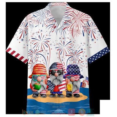 Gnome Independece Day Is Coming Hawaiian Shirt, Shorts - Hot Sale 2025