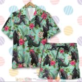 Godzilla Tropical Floral Pattern Summer Hawaiian Shirt Shorts 1 768x768 1.jpg - demo10