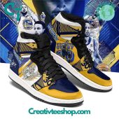 Golden State Warriors Stephen Curry Air Jordan 1 Sneaker - soulcals.com