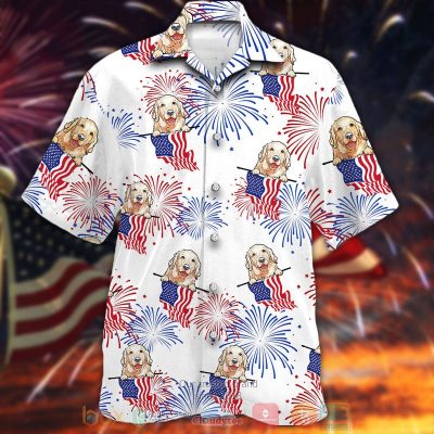 Golden Independence Day Is Coming White Hawaiian Shirt, Shorts - Hot Sale 2025