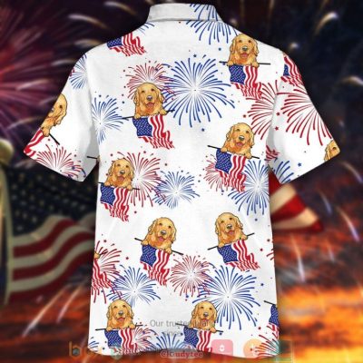 Golden Dog Independence Day Is Coming Hawaiian Shirt, Shorts - Hot Sale 2025