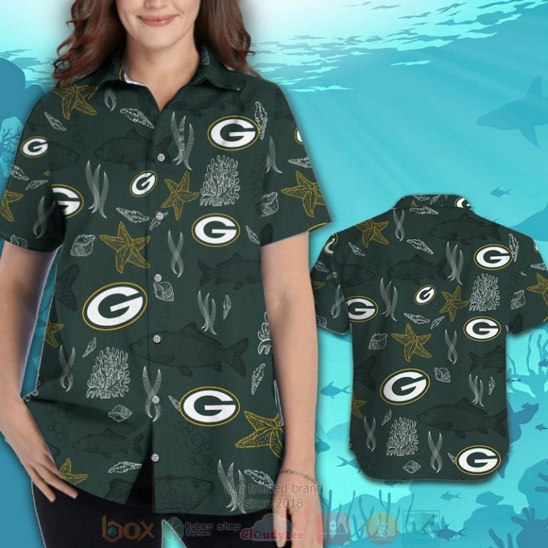Green Bay Packers Fish Hawaiian Shirt And Shorts - Hot Sale 2025