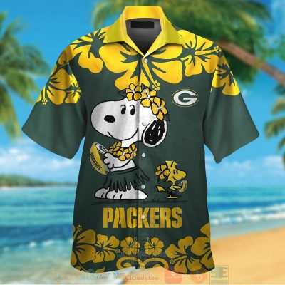 Green Bay Packers Snoopy Woodstock Hawaiian Shirt And Shorts - Hot Sale 2025