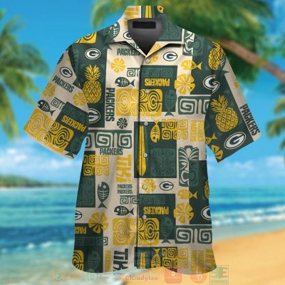 Green Bay Packers Fish Bone Hawaii Shirt, Shorts - Hot Sale 2025
