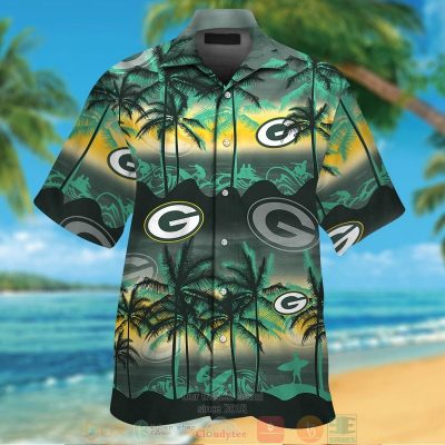Green Bay Packers Palm Tree Hawaii Shirt, Shorts - Hot Sale 2025