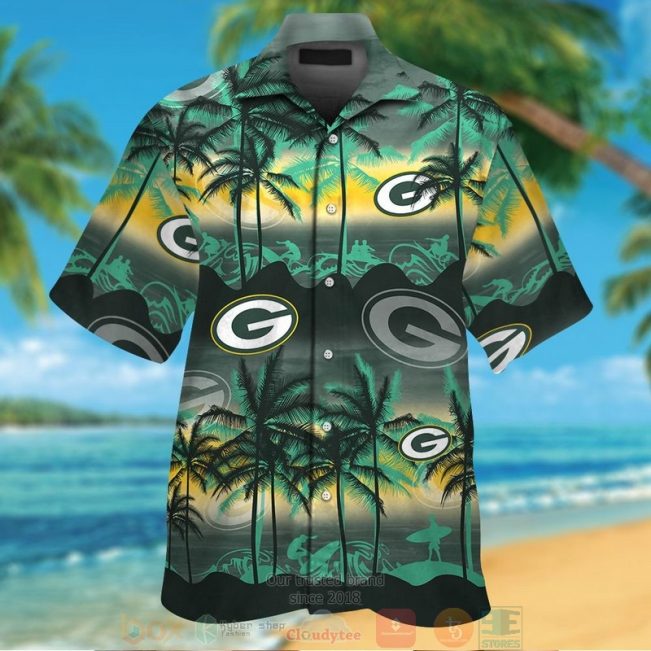 Green Bay Packers Palm Tree Hawaii Shirt, Shorts - Hot Sale 2025