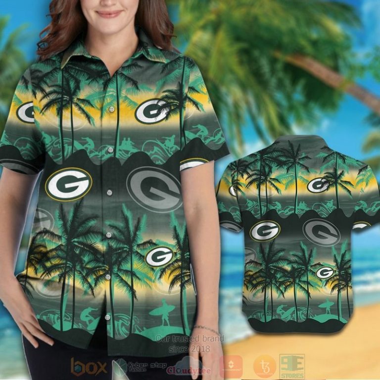 Green Bay Packers Palm Tree Hawaii Shirt, Shorts - Hot Sale 2025