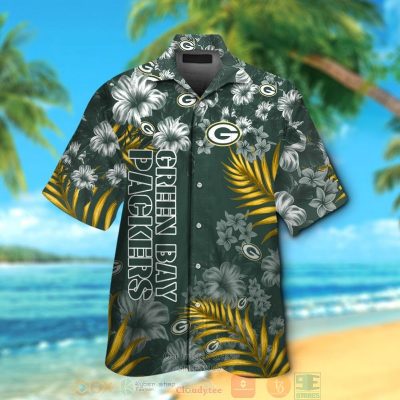Green Bay Packers Tropical Plants Hibiscus Green Hawaiian Shirt And Shorts - Hot Sale 2025