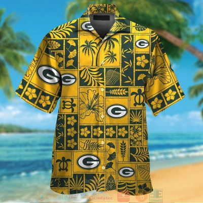Green Bay Packers Tropical Plants Yellow Hawaii Shirt, Shorts - Hot Sale 2025