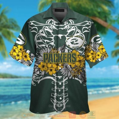 Green Bay Packers Yellow Hibiscus Green Hawaii Shirt, Shorts - Hot Sale 2025