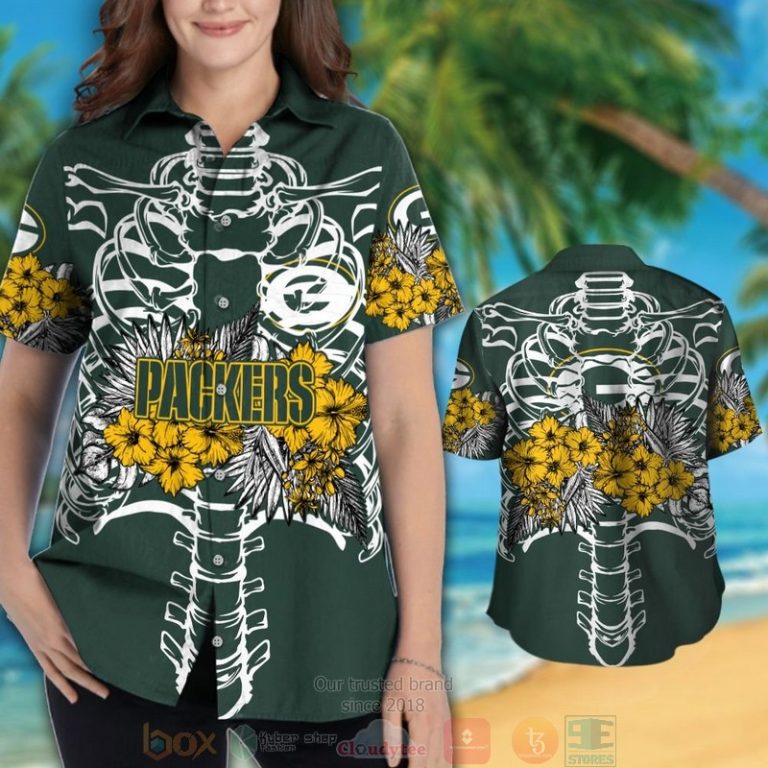 Green Bay Packers Yellow Hibiscus Green Hawaii Shirt, Shorts - Hot Sale 2025
