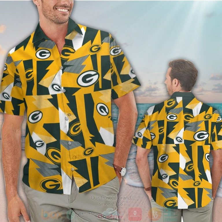 Green Bay Packers Yellow Green Hawaiian Shirt And Shorts - Hot Sale 2025