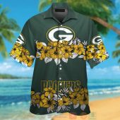 Green Bay Packers Yellow Tropical Plants Green Hawaii Shirt Shorts.jpg - demo10