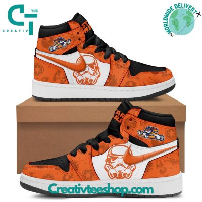 Greenville Swamp Rabbits x Star Wars Night Air Jordan 1 Sneaker - soulcals.com