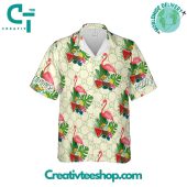 Gucci Tropical Plant And Flamingo Summer 2024 Hawaiian Set - demo10
