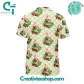 Gucci Tropical Plant And Flamingo Summer 2024 Hawaiian Set - demo10