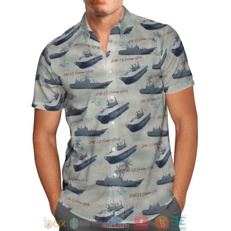 Hmas Canberra L02 Royal Australian Navy Hawaiian Shirt, Short - Hot Sale 2025