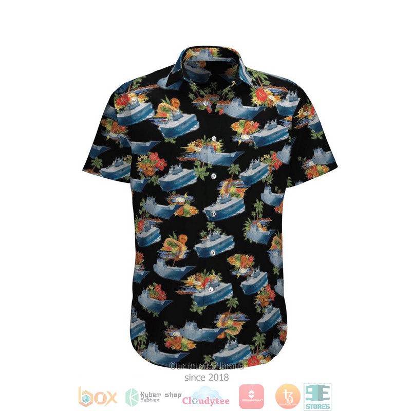 Hmas Canberra L02 Royal Australian Navy Black Hawaiian Shirt, Shorts - Hot Sale 2025