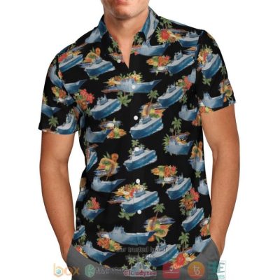 Hmas Canberra L02 Royal Australian Navy Black Hawaiian Shirt, Shorts - Hot Sale 2025