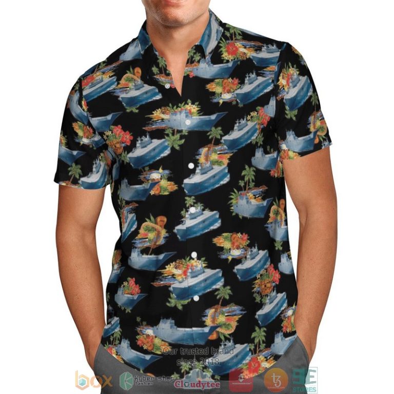 Hmas Canberra L02 Royal Australian Navy Black Hawaiian Shirt, Shorts - Hot Sale 2025