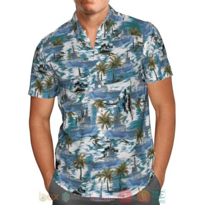 Hmas Hobart Ddg 39 Royal Australian Navy Palm Tree Hawaiian Shirt, Shorts - Hot Sale 2025