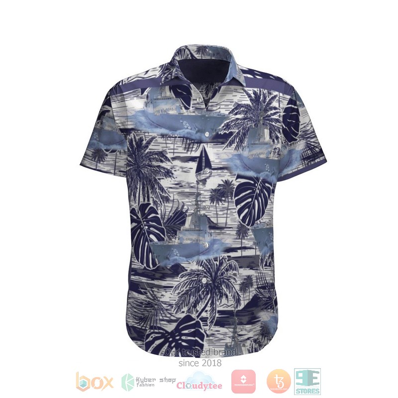 Hmas Hobart Ddg 39 Royal Australian Navy Purple Hawaiian Shirt, Shorts - Hot Sale 2025