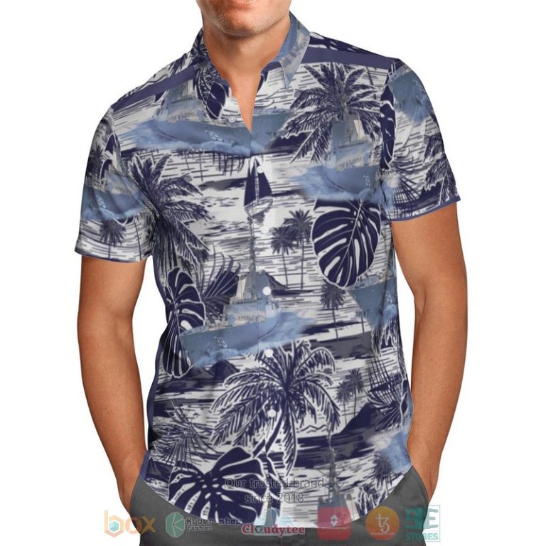 Hmas Hobart Ddg 39 Royal Australian Navy Purple Hawaiian Shirt, Shorts - Hot Sale 2025