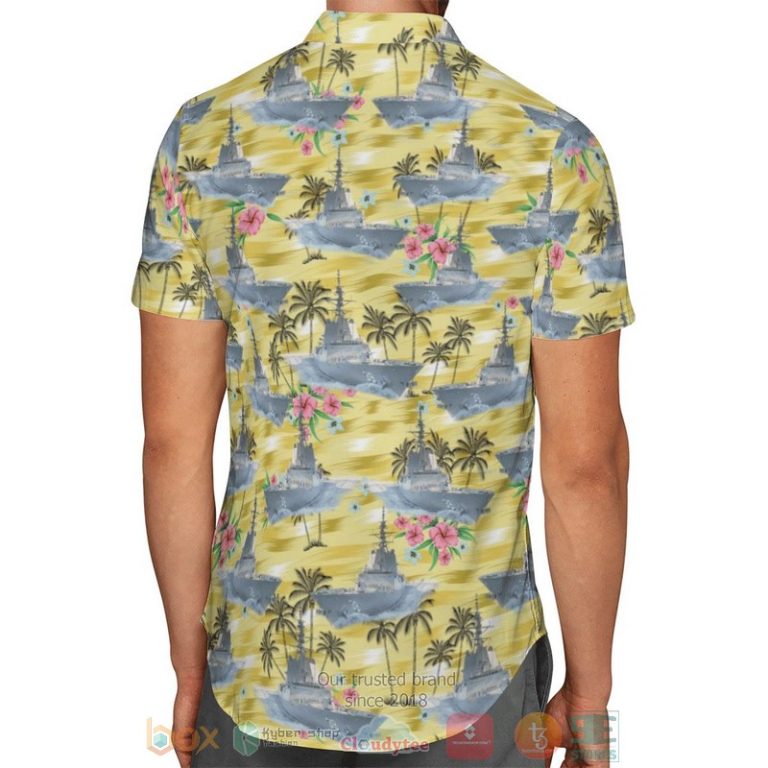 Hmas Hobart Ddg 39 Royal Australian Navy Yellow Hawaiian Shirt, Shorts - Hot Sale 2025