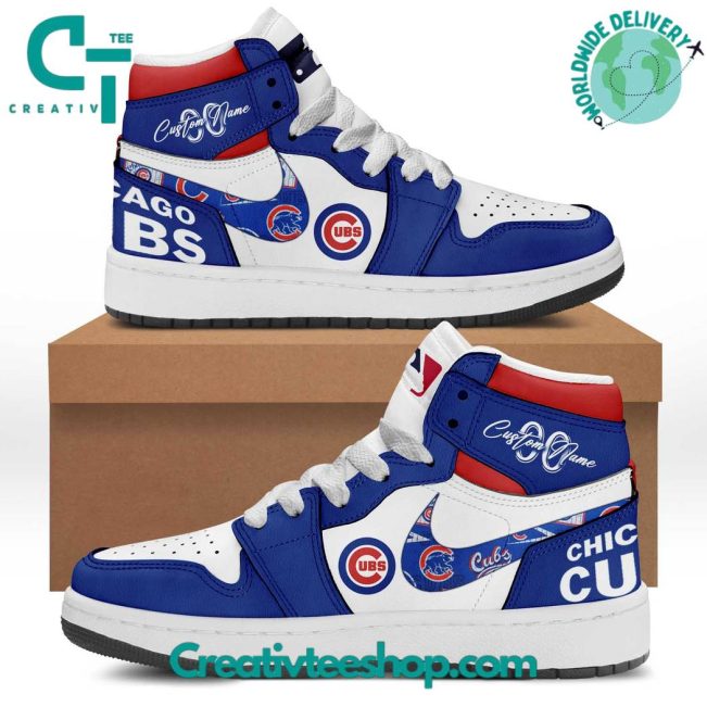 MLB Chicago Cubs Personalized Air Jordan 1 Sneaker - soulcals.com